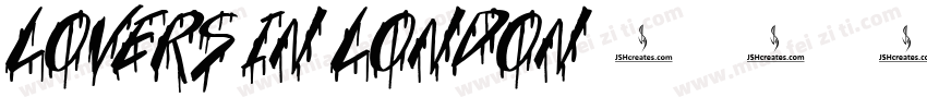 Lovers in London字体转换